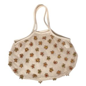 Urban outfitters- Knit bag with flowers never used